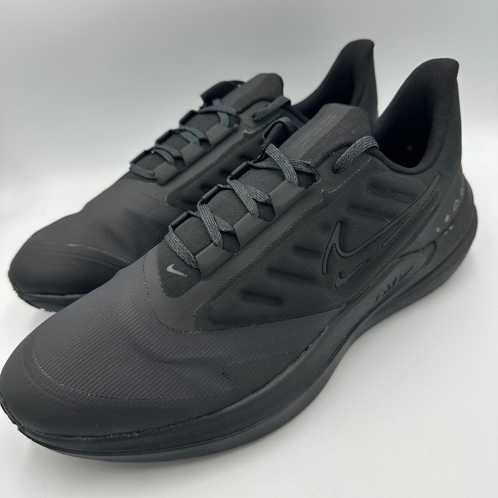 Nike‎ Air Winflo Shield Men 13 Triple Black Weatherized Running Shoes DM1106-007 - Picture 13 of 15